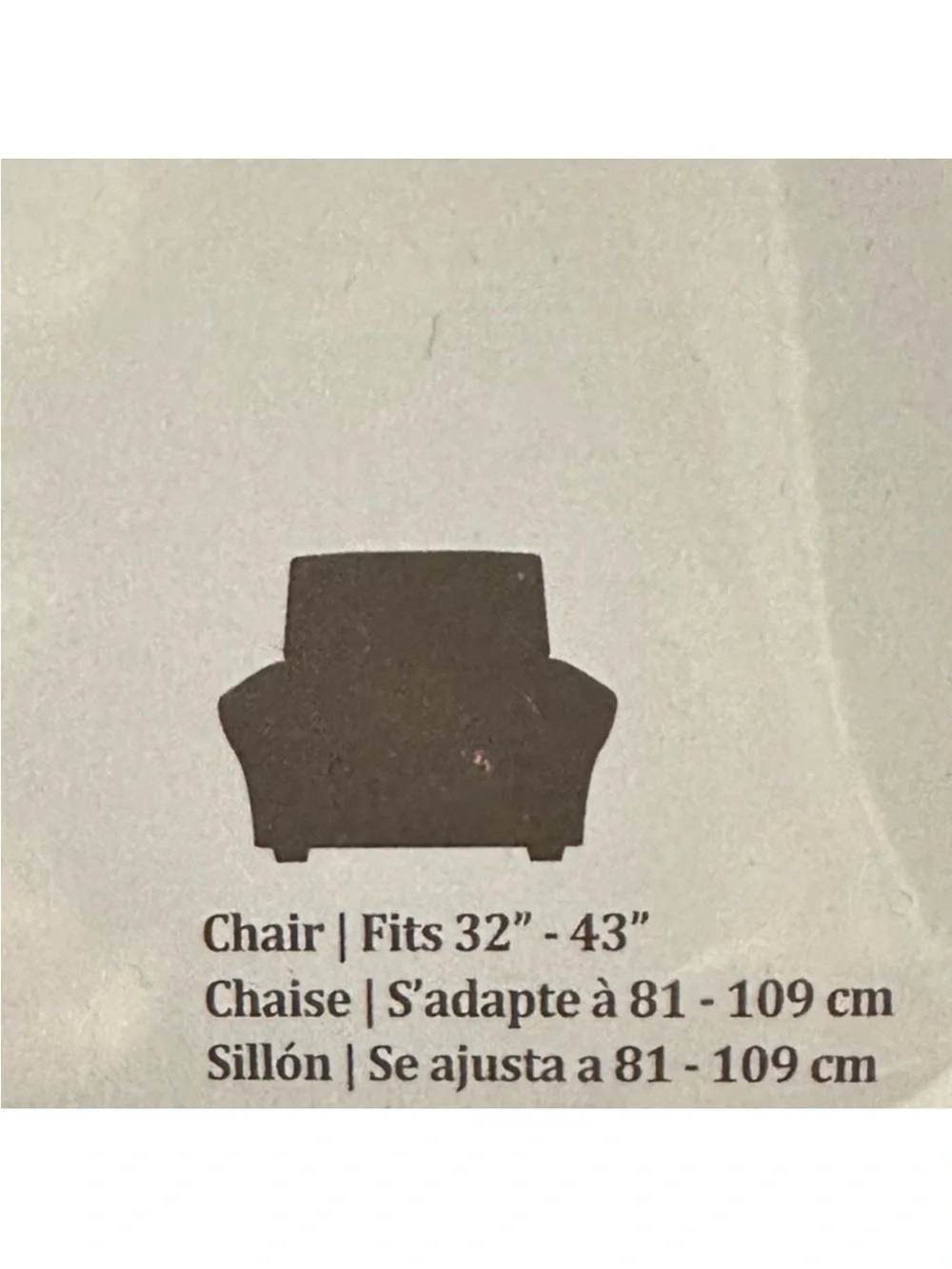 Surefit Modern Chevron 1 Piece Gray Chair Slipcover~NEW!